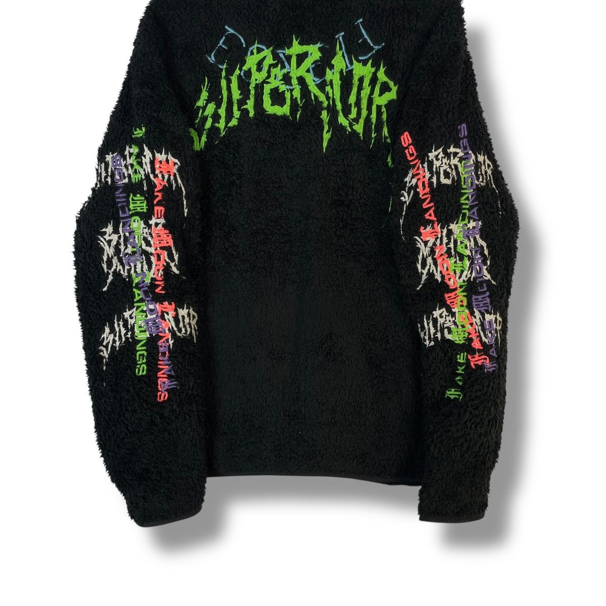 Diesel DIESEL EMBROIDERED WORDING FULL ZIP FLEECE JACKET Size US XL / EU 56 / 4 - 6 Thumbnail