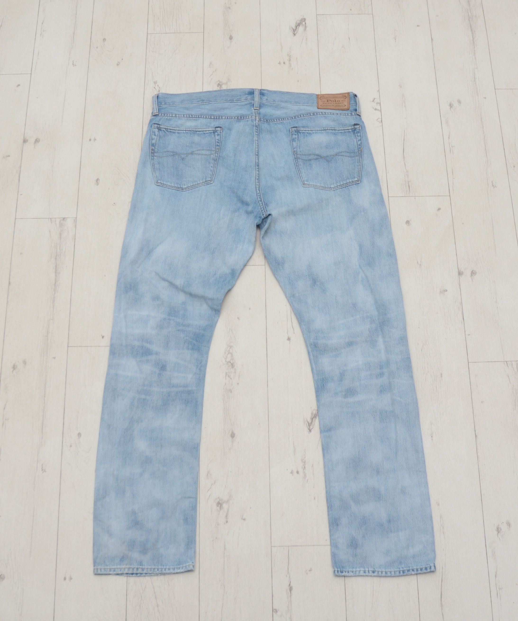 Polo Ralph Lauren × Ralph Lauren Polo Ralph Lauren Slim Distressed Wash Denim Jeans W36 L32 Size US 36 / EU 52 - 2 Thumbnail
