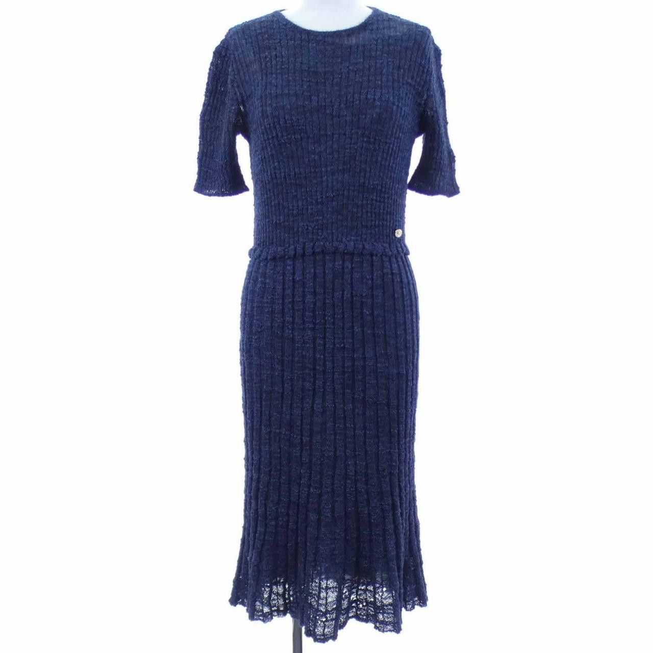 Chanel Chanel Chanel P54426K07088 16A Dress Textile Dresses P54426K07088 DUTY FREE for USA Size ONE SIZE - 1 Thumbnail