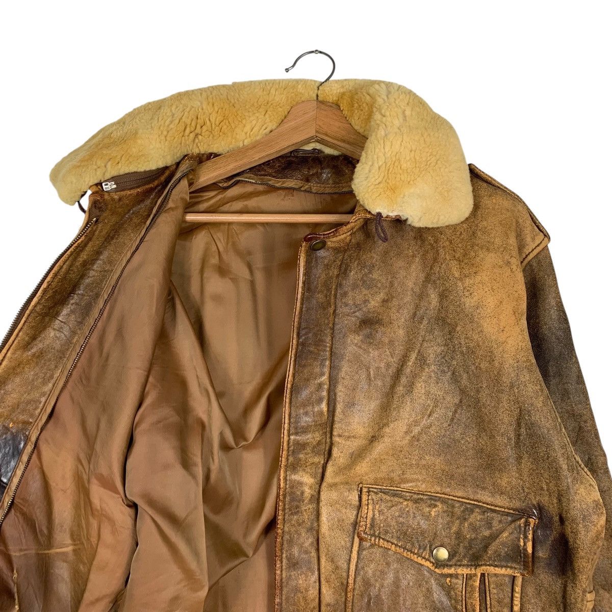 Japanese Brand Japanese Brand Flight Leather Jacket Size US L / EU 52-54 / 3 - 10 Thumbnail