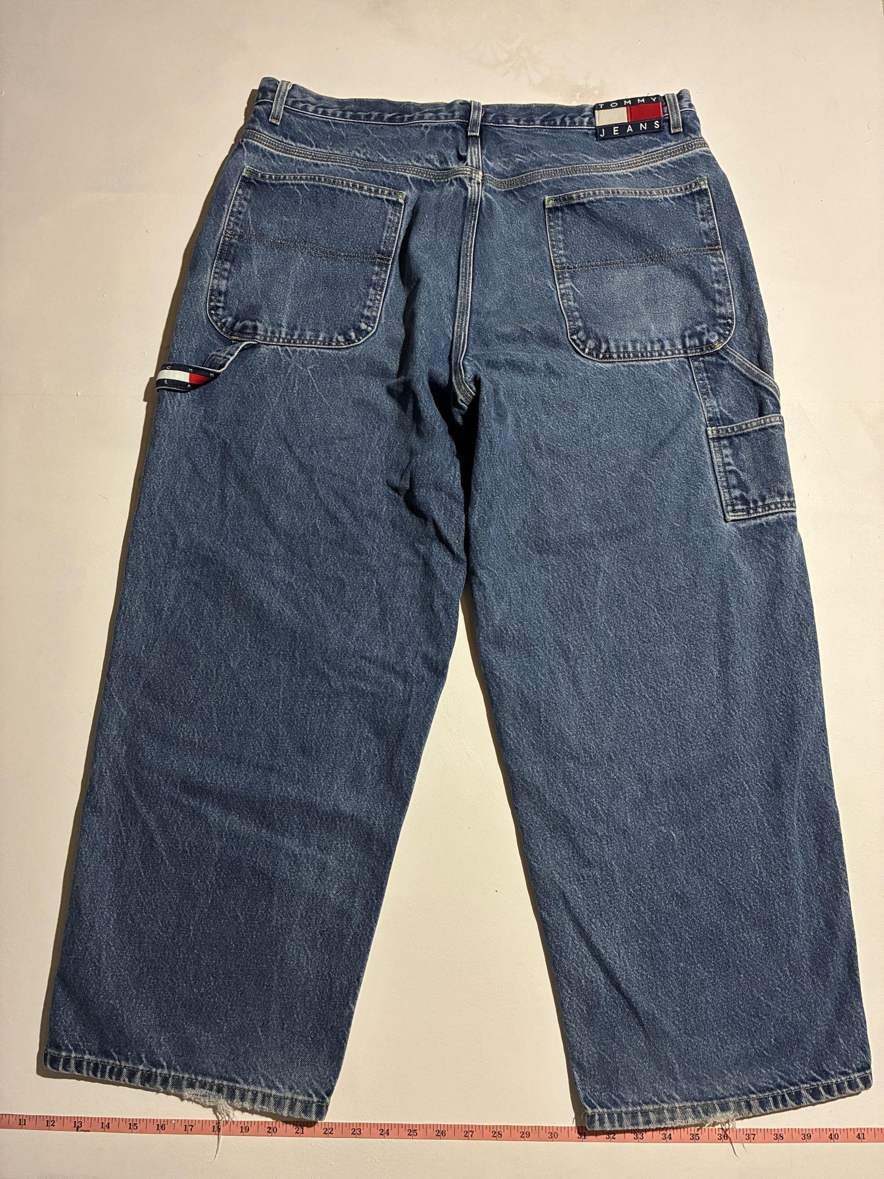 Tommy Hilfiger Vintage Tommy Jeans Carpenter Big Flag Denim 40x30 Size US 40 / EU 56 - 1 Thumbnail