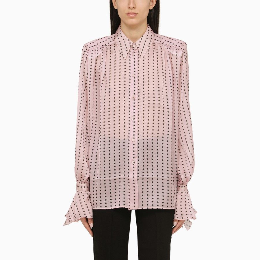 THE ANDAMANE o1d2blof1024 Polka Dot Shirt In Pink Size M / US 6-8 / IT 42-44 - 1 Thumbnail
