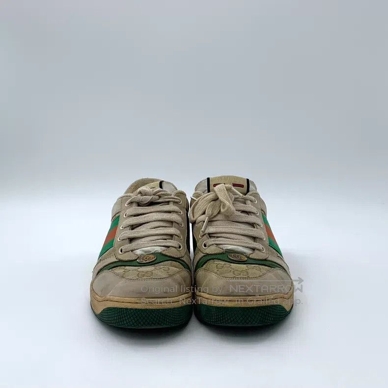 Gucci Gucci Brown GG enamel lace-up casual flat board shoes dirt Size US 8 / EU 41 - 3 Thumbnail