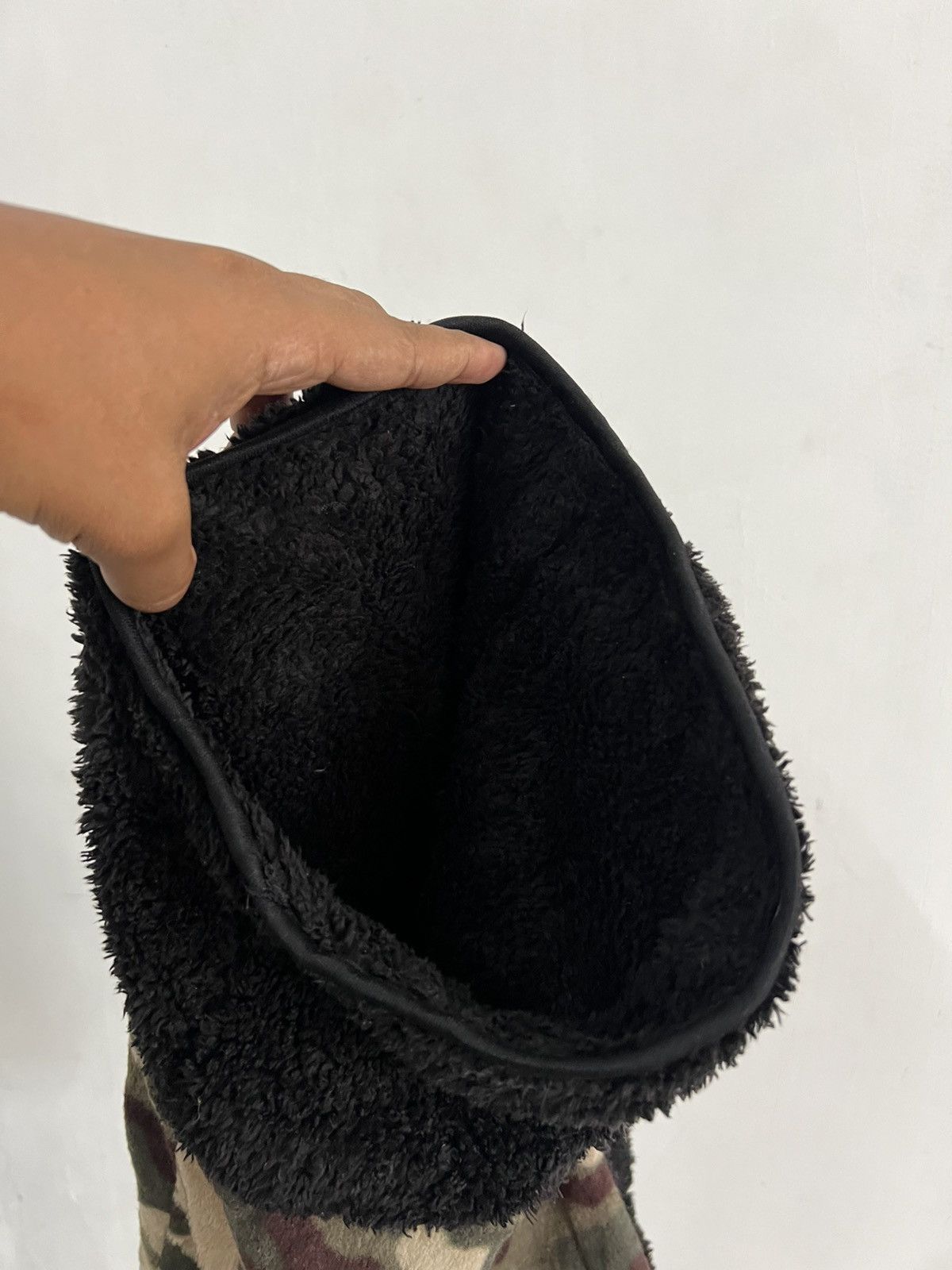 Japanese Brand Camouflge Mohair Fur Hoodie Balaclava Hat Size ONE SIZE - 7 Thumbnail