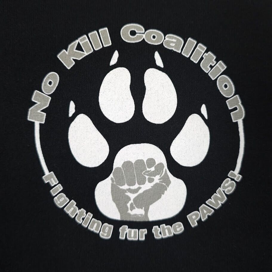 Gildan No Kill Coalition Sweatshirt Hoodie Mens Size 2XL Black Size US XXL / EU 58 / 5 - 3 Thumbnail