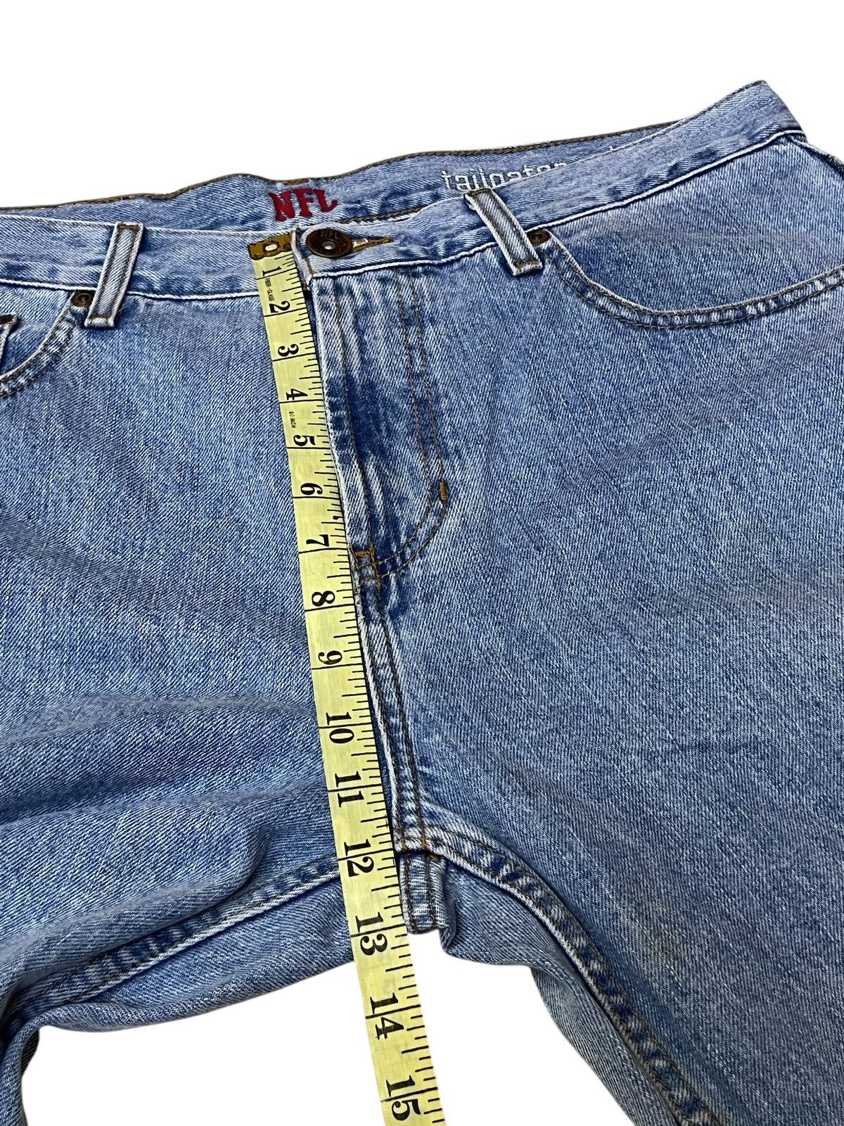 NFL GRAIL🔥NFL NEW YORK GIANTS TEAM TAILGATER RELAXED JEANS Size US 35 - 17 Thumbnail