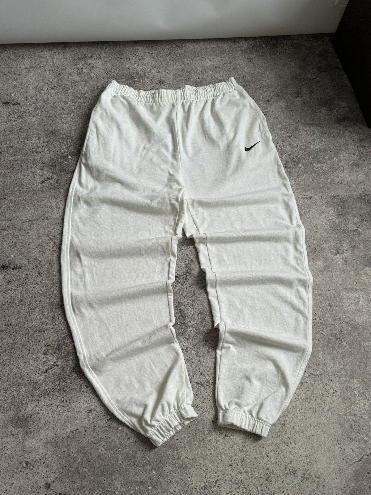Nike × Vintage Vintage Nike Y2K baggy white oversized sport pants Size US 32 / EU 48 - 2 Thumbnail