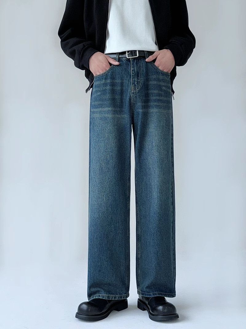 Japanese Brand × Jean Vintage washed distressed loose casual straight jeans Size US 32 / EU 48 - 1 Thumbnail