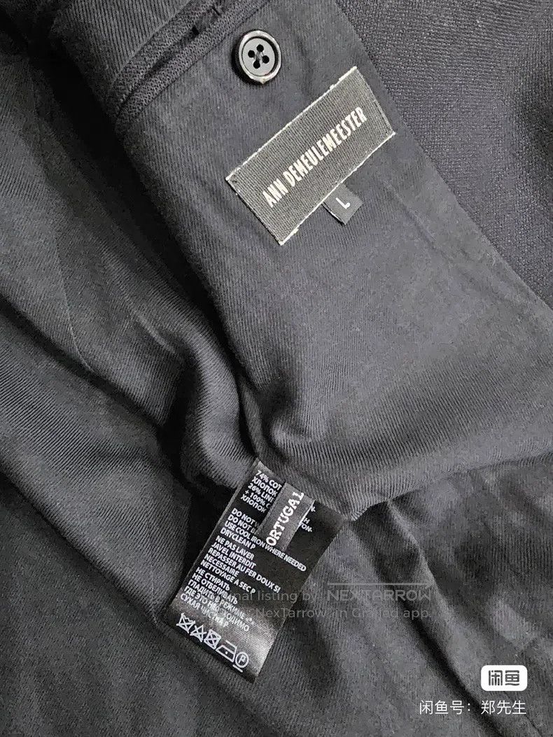 Ann Demeulemeester Ann Demeulemeester Size L Men's Suit Coat Size 50L - 8 Thumbnail