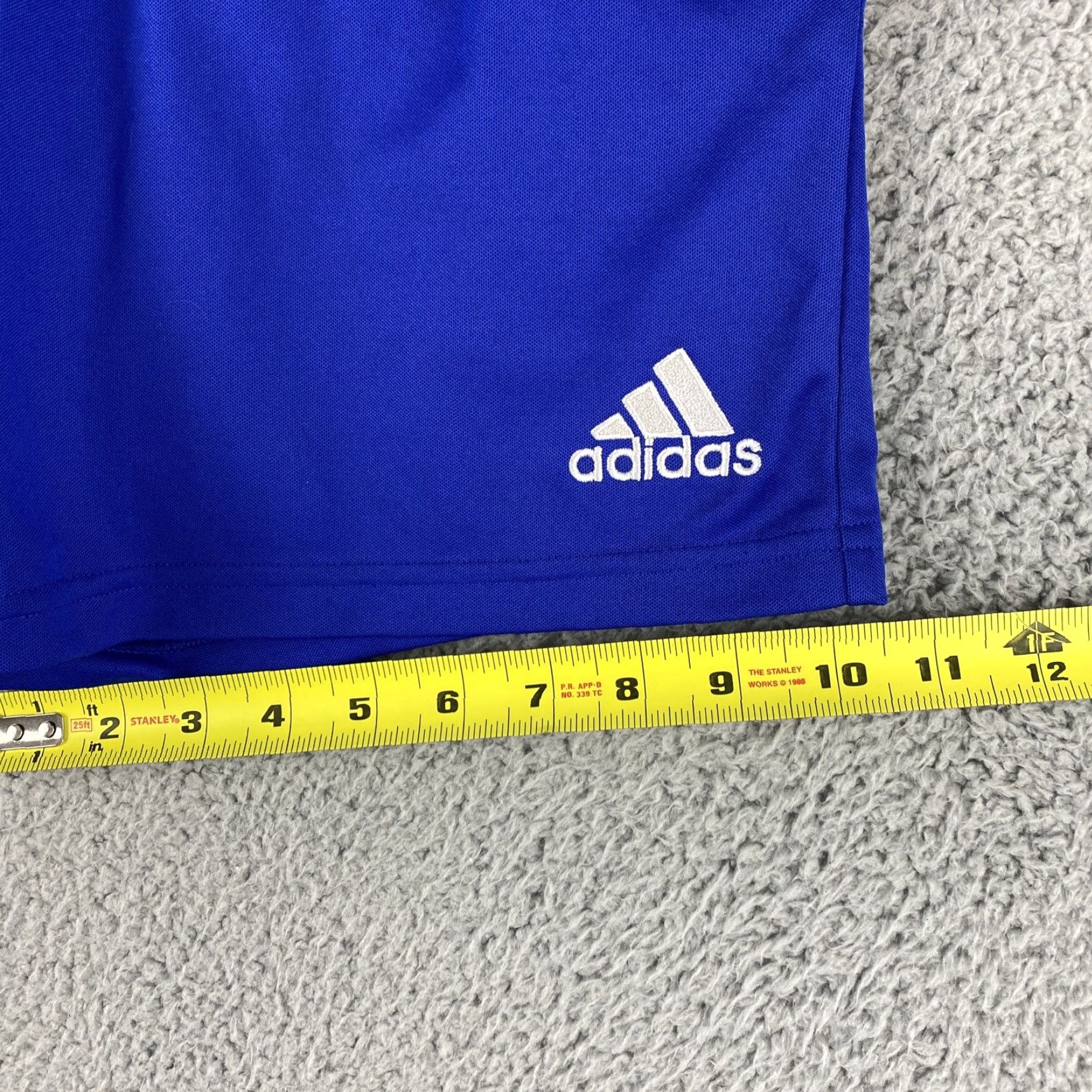 Adidas Adidas 3S Essential Blue Athletic Running Workout Shorts S Men’s, Sports, 8" Inseam Size US 29 - 6 Thumbnail