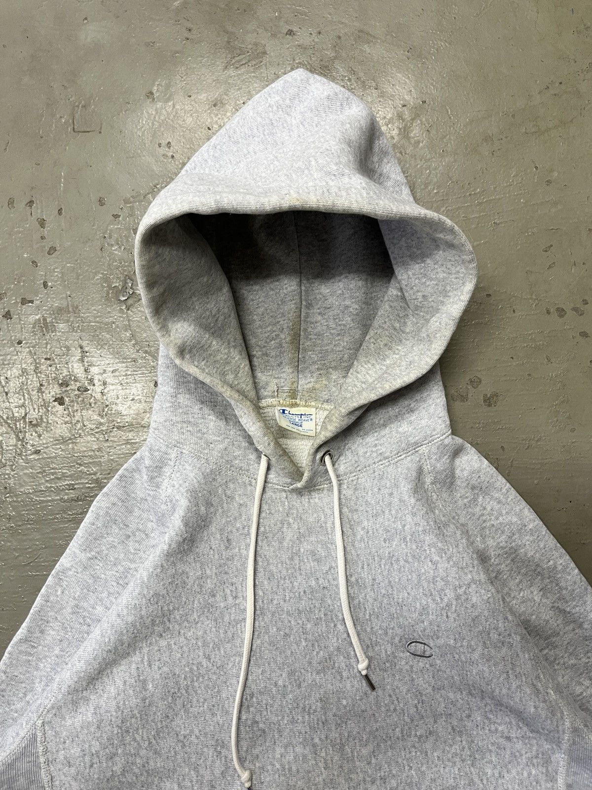 Champion × Vintage Vintage 1990’s Champion Reverse Weave Blank Hoodie Size US M / EU 48-50 / 2 - 2 Thumbnail