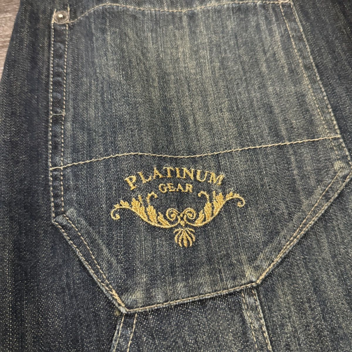 JNCO × Japanese Brand × Vintage Vintage Y2K Platinum gear embellished dragon baggy jeans NWT Size US 38 / EU 54 - 4 Thumbnail