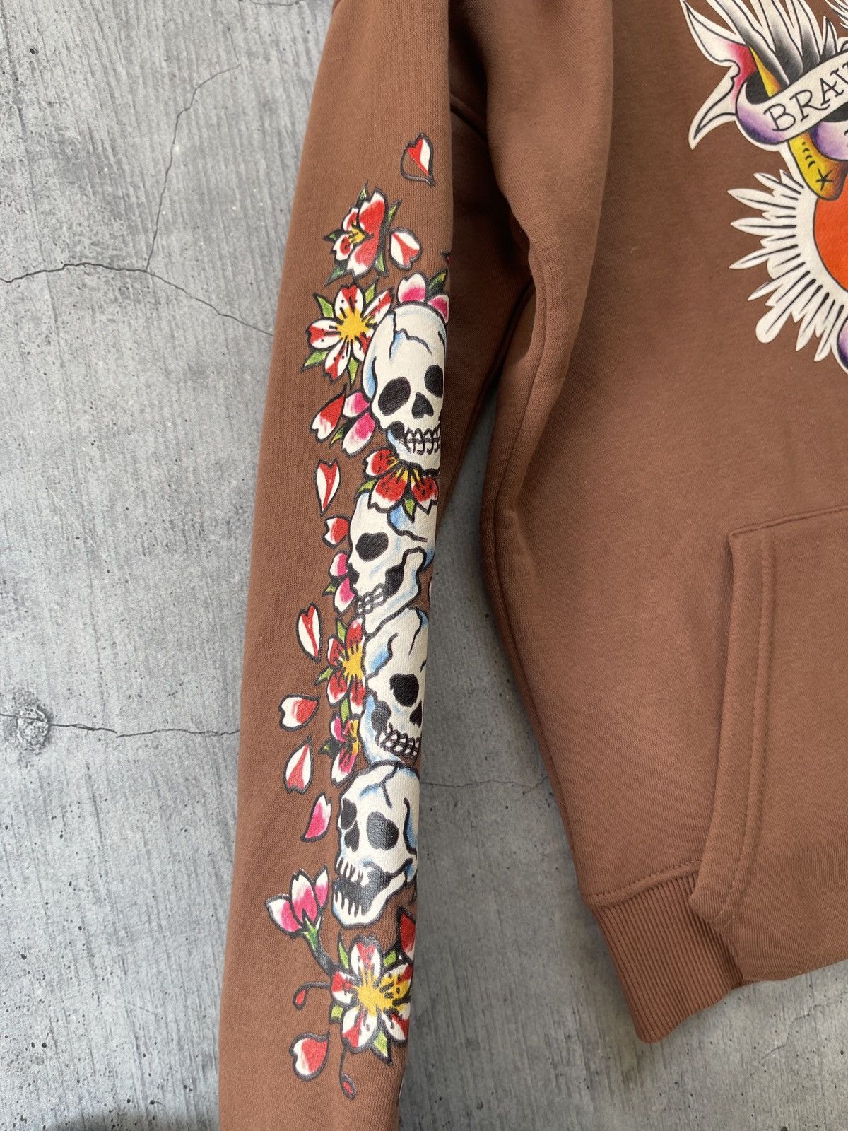 Beauty Beast Ed hardy hoodie print Iswn retro punk style Size US S / EU 44-46 / 1 - 5 Thumbnail