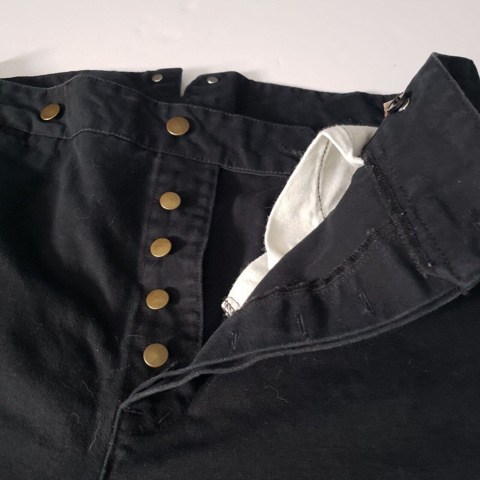 Designer Scully Rangewear Canvas Pants Mens Size 38 Black Button Fly Size US 38 / EU 54 - 3 Thumbnail