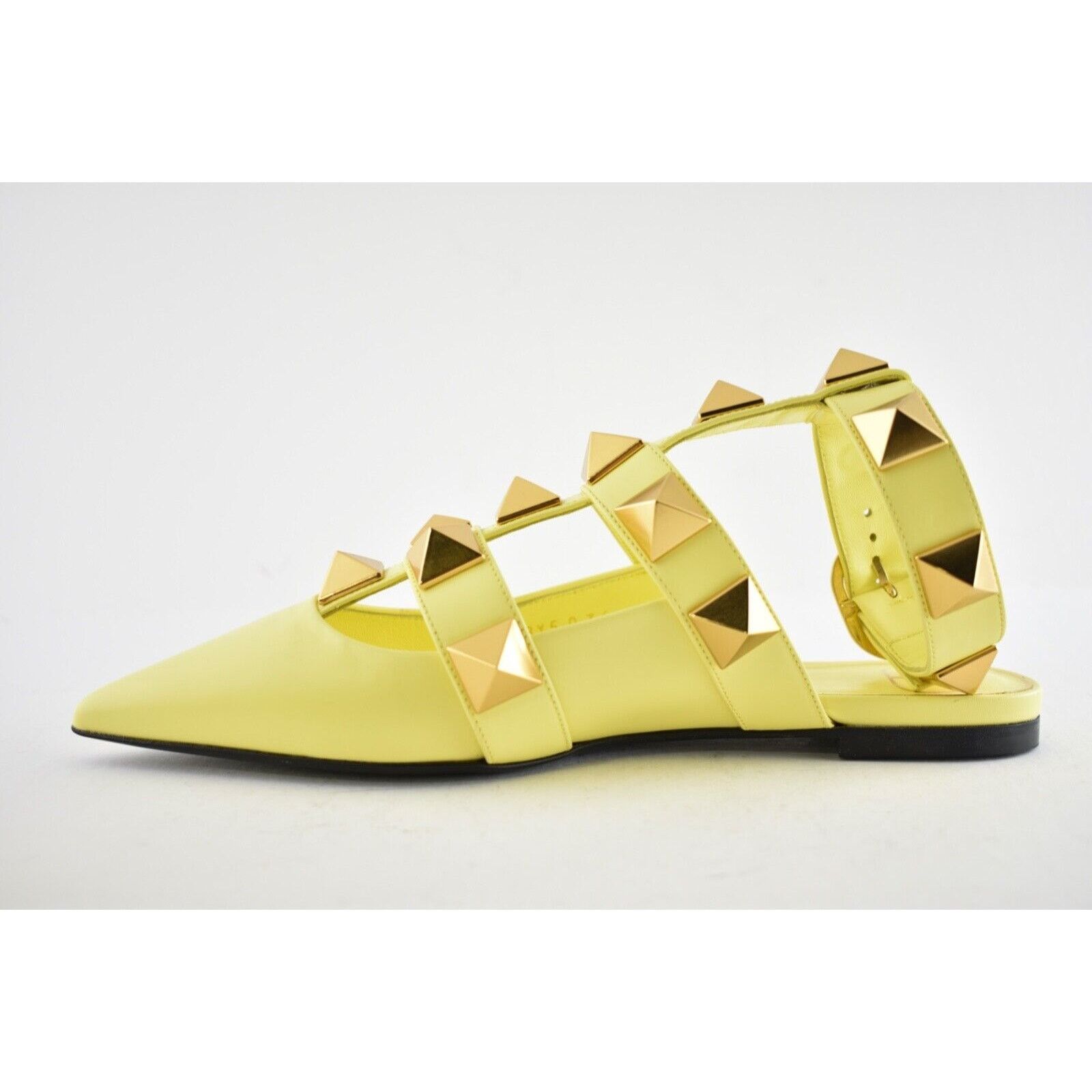 Valentino Rockstud Roman Stud Ankle Strap Ballet Ballerina Flat 36 Size US 6 / IT 36 - 9 Thumbnail