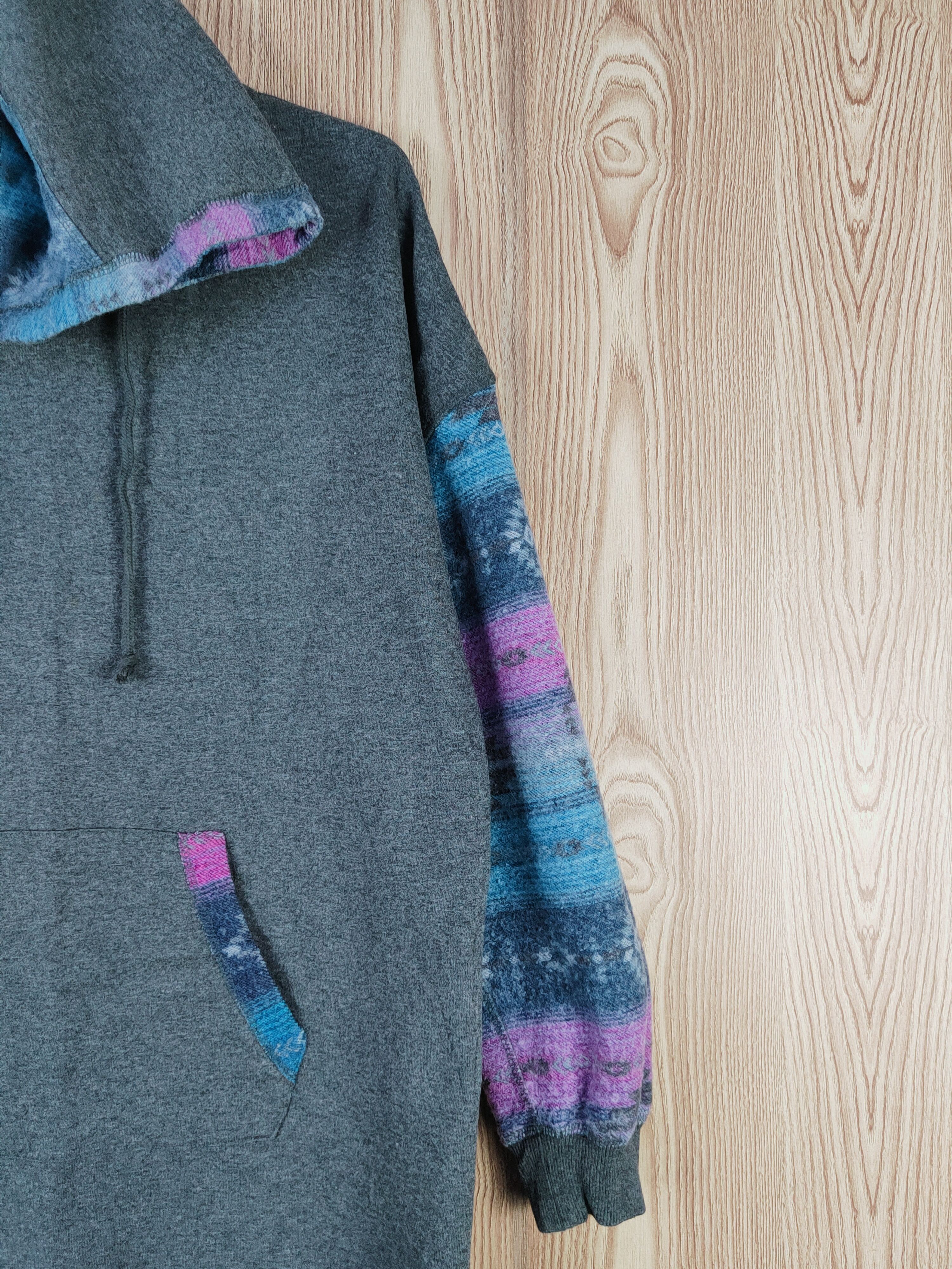 Japanese Brand × Vintage Japanese Brand Dark Gray Hoodie Long Sweatshirts Size L / US 10 / IT 46 - 5 Thumbnail