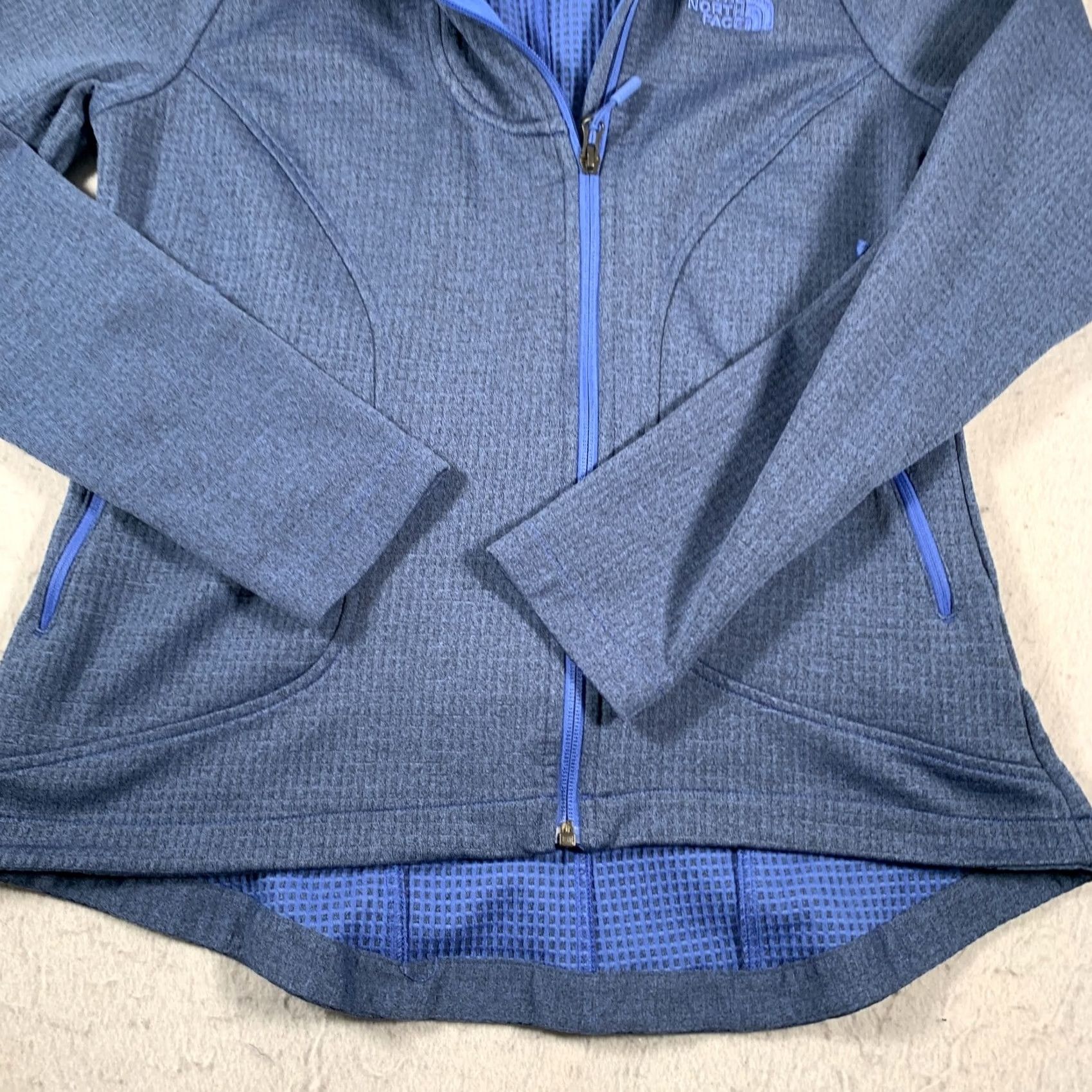 The North Face The North Face Jacket Womens M Blue Full Zip Casual Regular Size Middle-Length Polyester Lined Solid Coat/Outer Shell Mens? Size M / US 6-8 / IT 42-44 - 3 Thumbnail