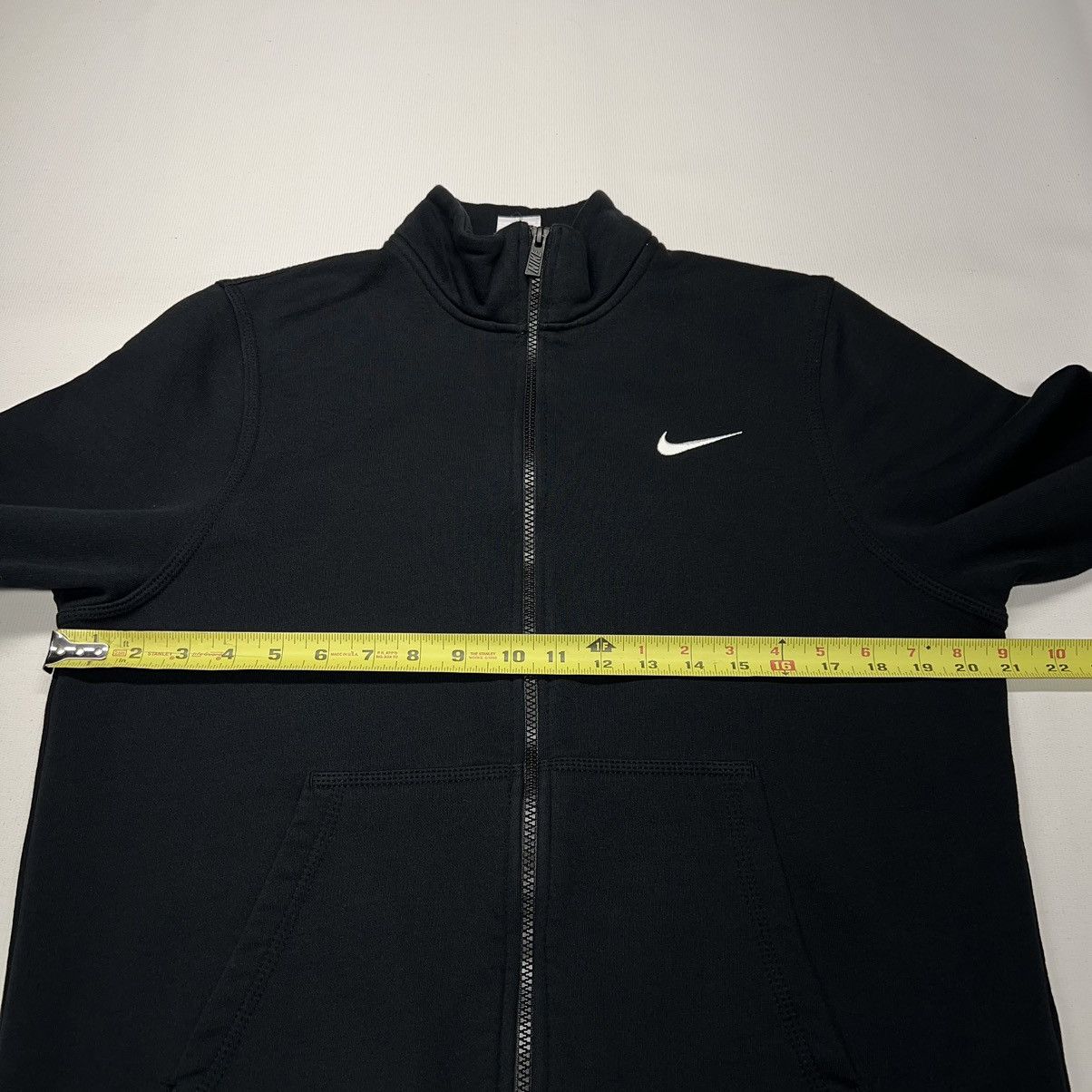 Nike Nike Sweatshirt Black Full Zip Mock Neck Swoosh Turkey Made Size US M / EU 48-50 / 2 - 17 Thumbnail
