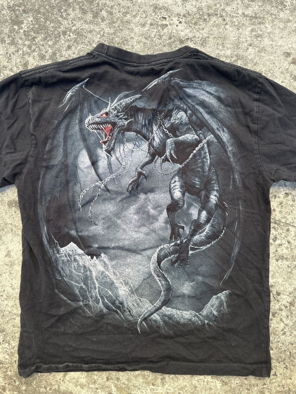 Vintage Vintage Spiral Skull Dragon Big Logo Streetwear USA Alt M Size US M / EU 48-50 / 2 - 4 Thumbnail