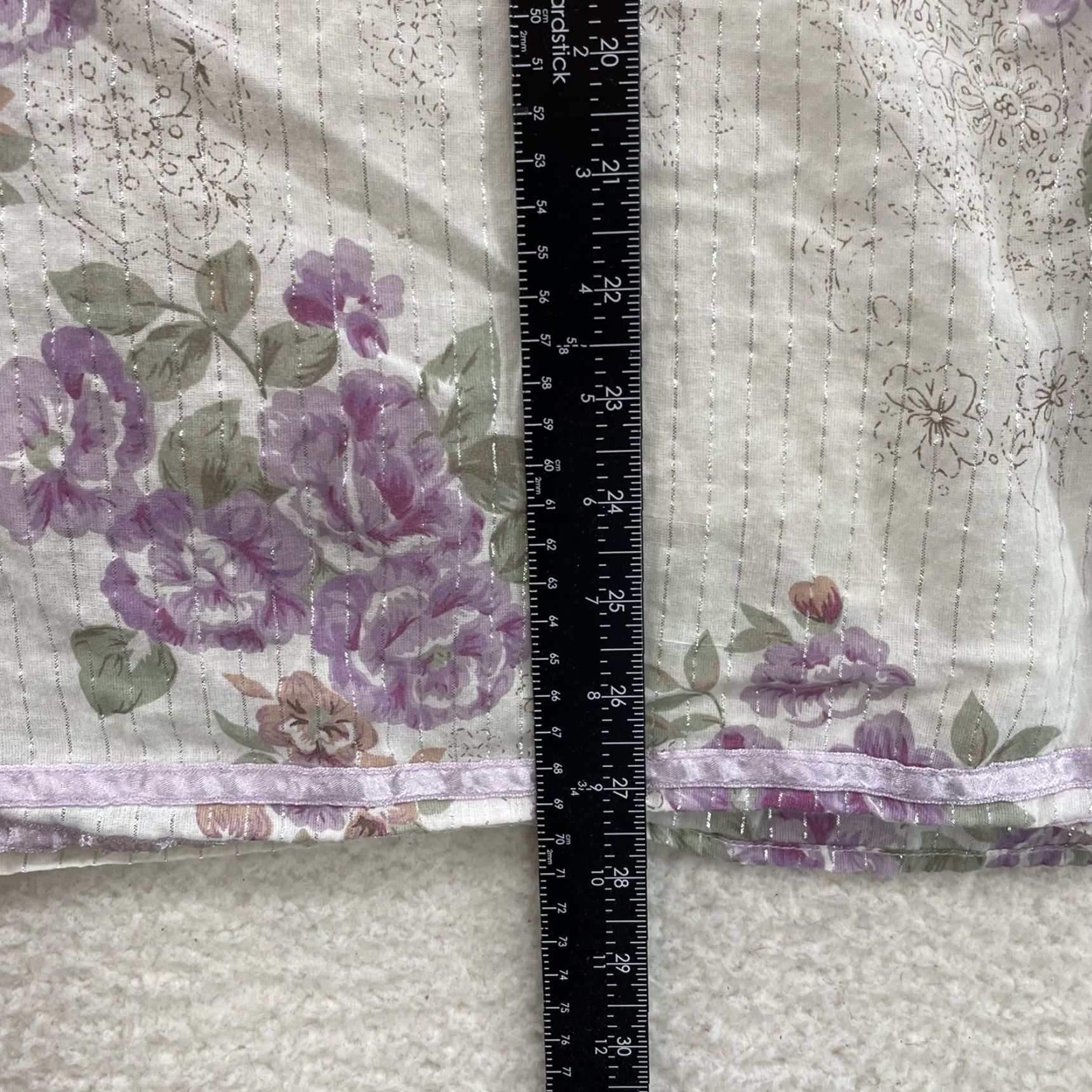 Vintage VINTAGE Y2K Anthony Shirt 2X Plus White Purple Floral Boho Bohemian Fairy Grunge Mens Size XXL / US 16-18 / IT 52-54 - 5 Thumbnail