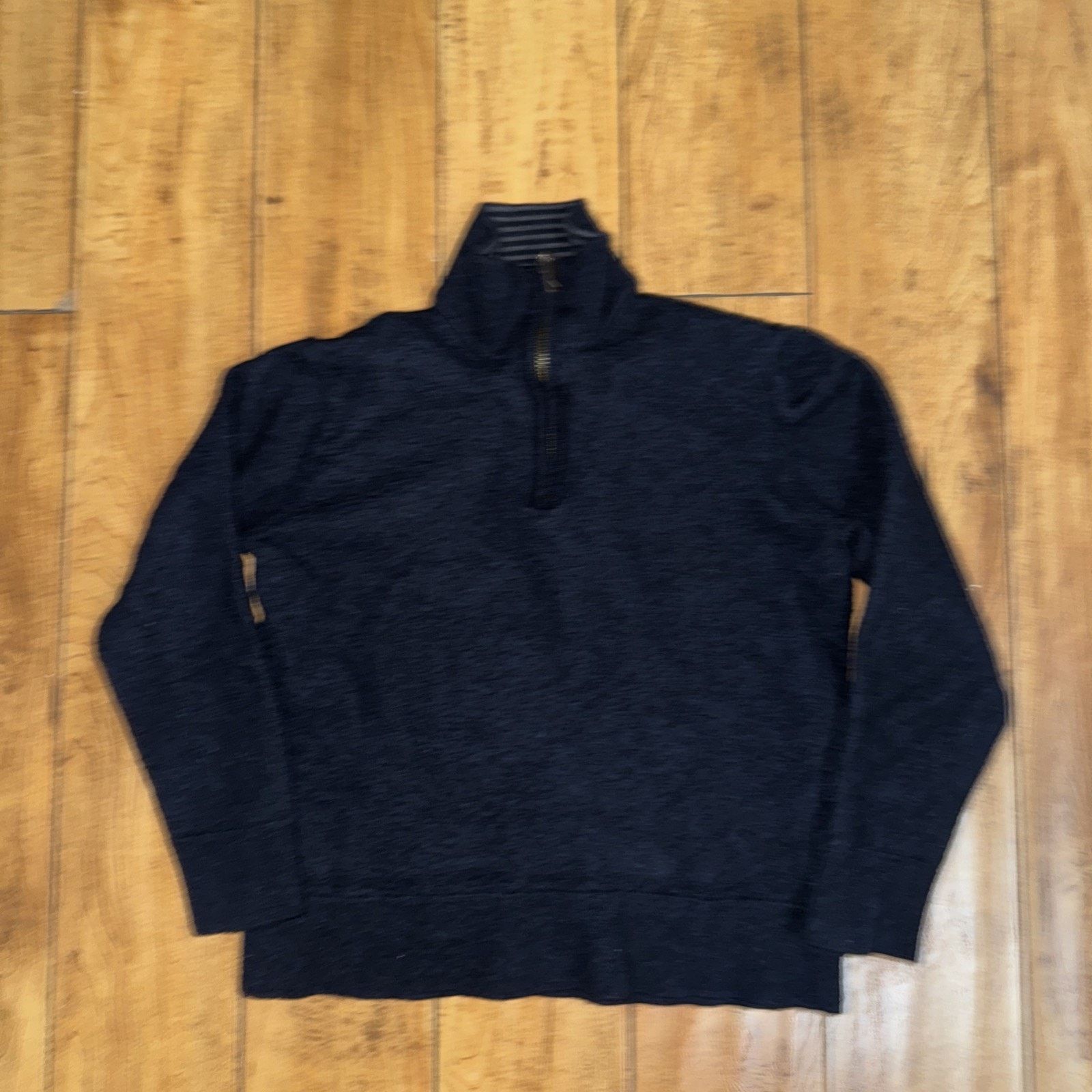 UNTUCKit Youth Untuckit Quarter Zip Merino Wool Navy Blue Med 16x18 Size US M / EU 48-50 / 2 - 1 Thumbnail