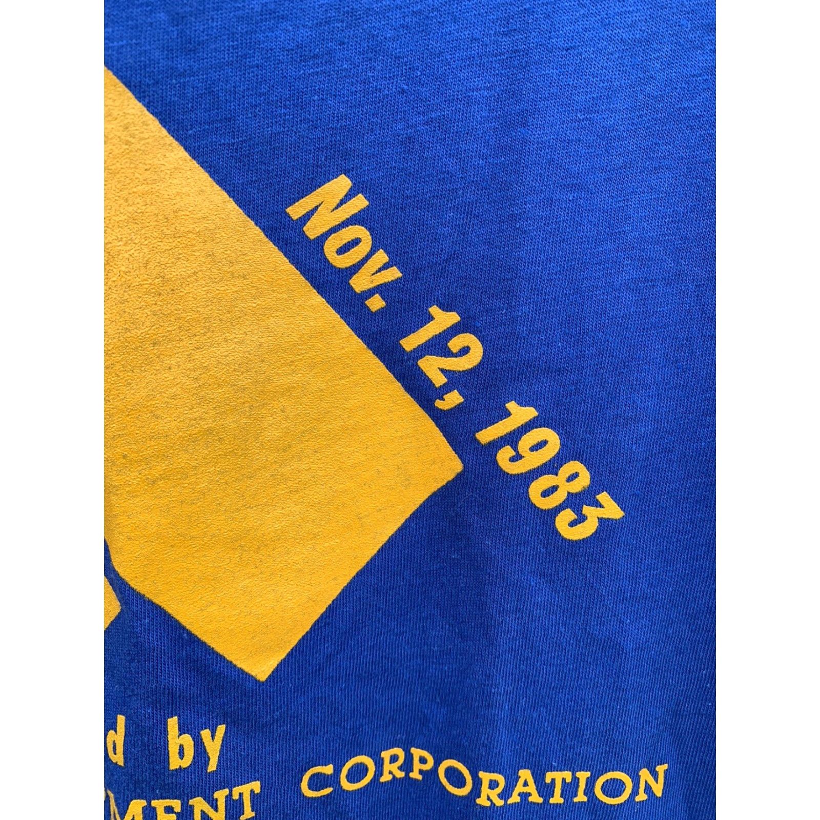 Vintage VINTAGE Stockton Blvd Clean Up 1983 T Shirt M Blue Stedman Men Graphic Print Short Sleeve Cotton Polyester Blend 50% 50% Shrink Resistant Made in USA Size US M / EU 48-50 / 2 - 4 Thumbnail
