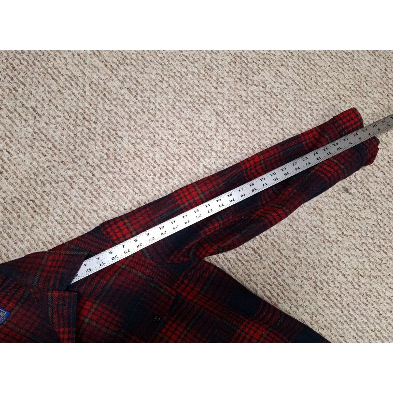 Pendleton Pendleton Board Shirt Men M Red Plaid Wool Button-Up Pocket Vintage (Note: Vintage field says No – ignore) Shirt Size US M / EU 48-50 / 2 - 6 Thumbnail
