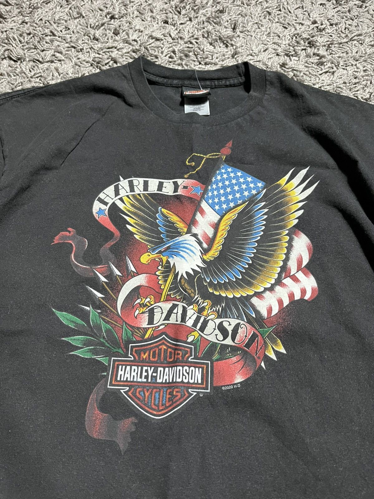 Harley Davidson HARLEY DAVIDSON GERMANY COTTON BIKER TEE Size US XL / EU 56 / 4 - 2 Thumbnail