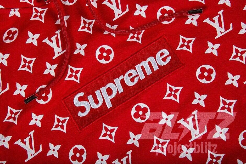 Louis Vuitton SUPREME LOUIS VUITTON MONOGRAM BOX LOGO HOODED SWEATSHIRT Size US 34 / EU 50 - 3 Thumbnail