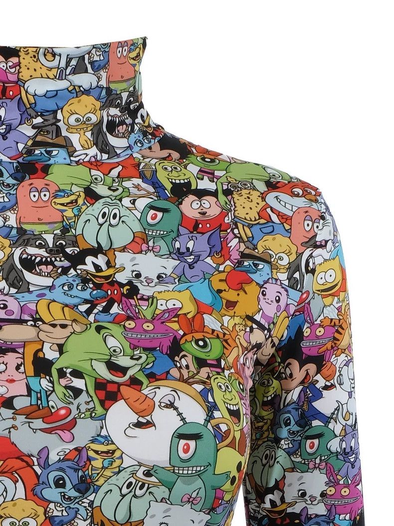 Vetements VETEMENTSSkinny dress with cartoon pattern dress 2503-Nexta Size M / US 6-8 / IT 42-44 - 4 Thumbnail
