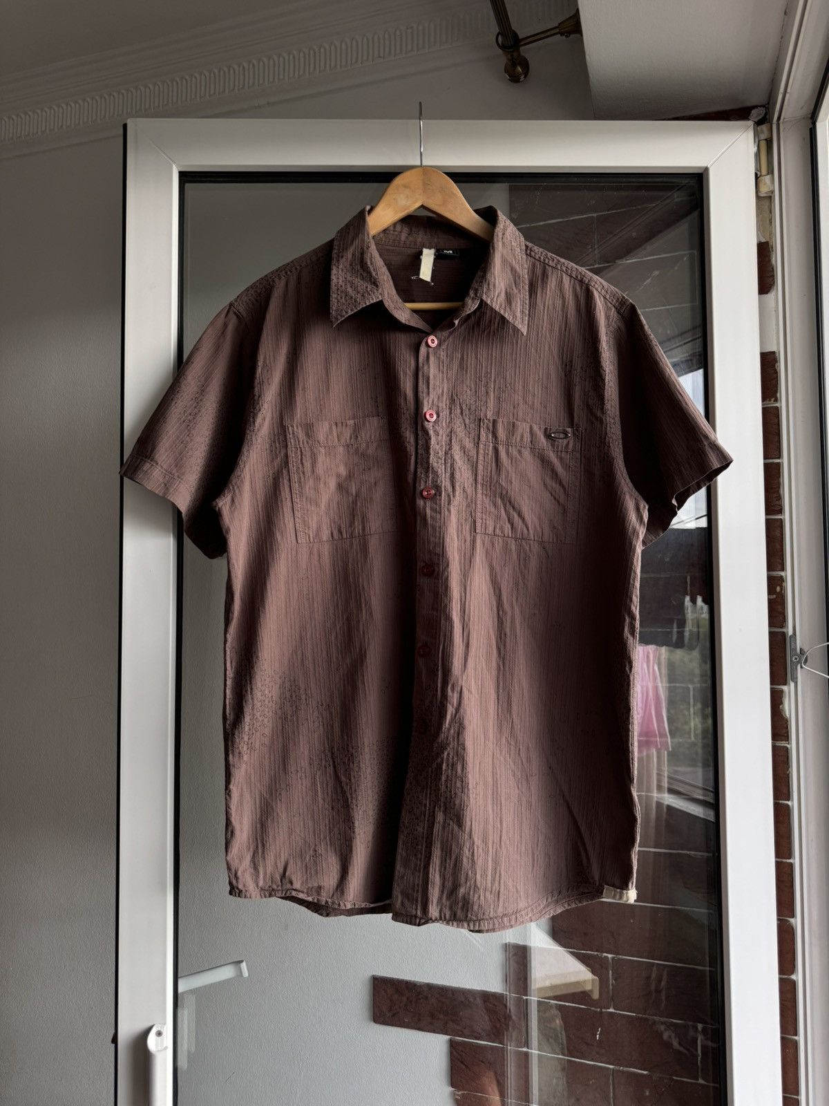 Oakley Oakley Vintage Brown Shirt Monogram Size US M / EU 48-50 / 2 - 2 Thumbnail