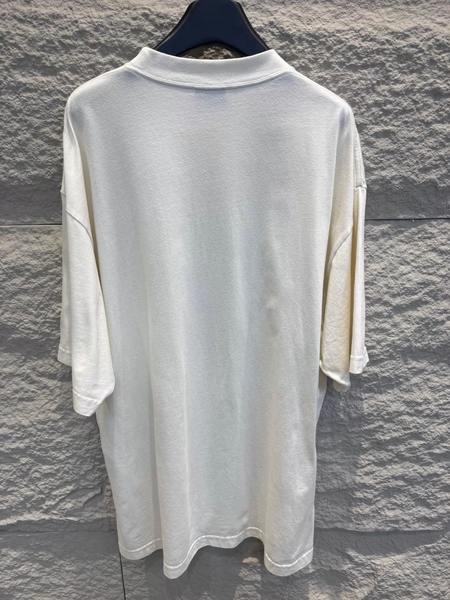 Balenciaga Balenciaga ss25 white blue logo short tee unisex M Size M / US 6-8 / IT 42-44 - 3 Thumbnail