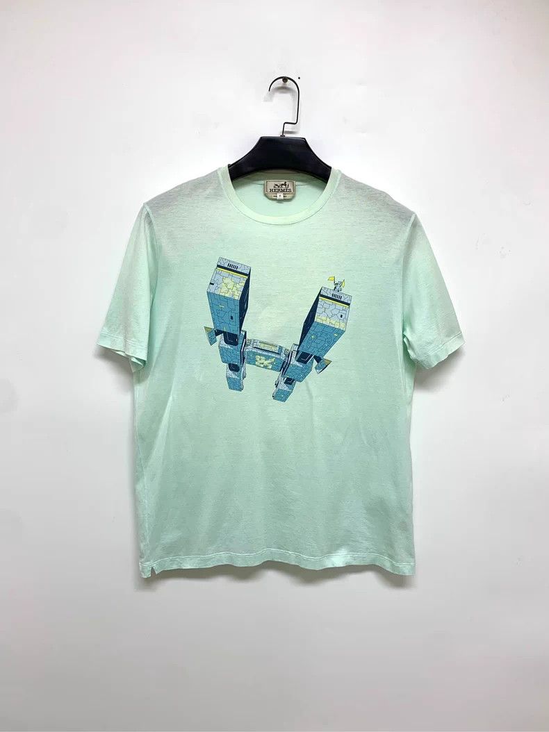 Hermes Hermes 3D Pattern Short Sleeve T-shirt Size US M / EU 48-50 / 2 - 1 Thumbnail