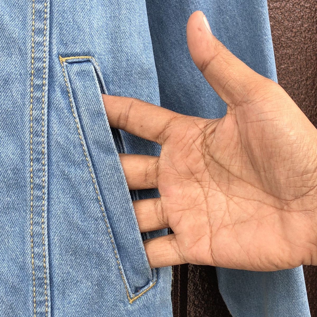 Japanese Brand Nylaus Trucker Denim Jacket Size US M / EU 48-50 / 2 - 7 Thumbnail
