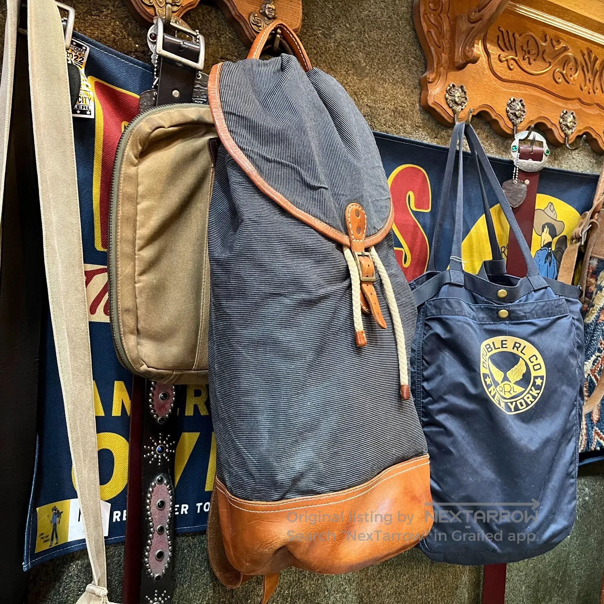 RRL Ralph Lauren RRL Bucket Shoulder Bag by Ralph Lauren. Size ONE SIZE - 1 Thumbnail