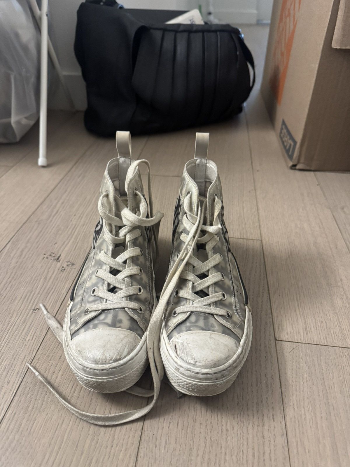 Dior Dior B23 Oblique High Top Sneakers Size US 7 / IT 37 - 2 Thumbnail