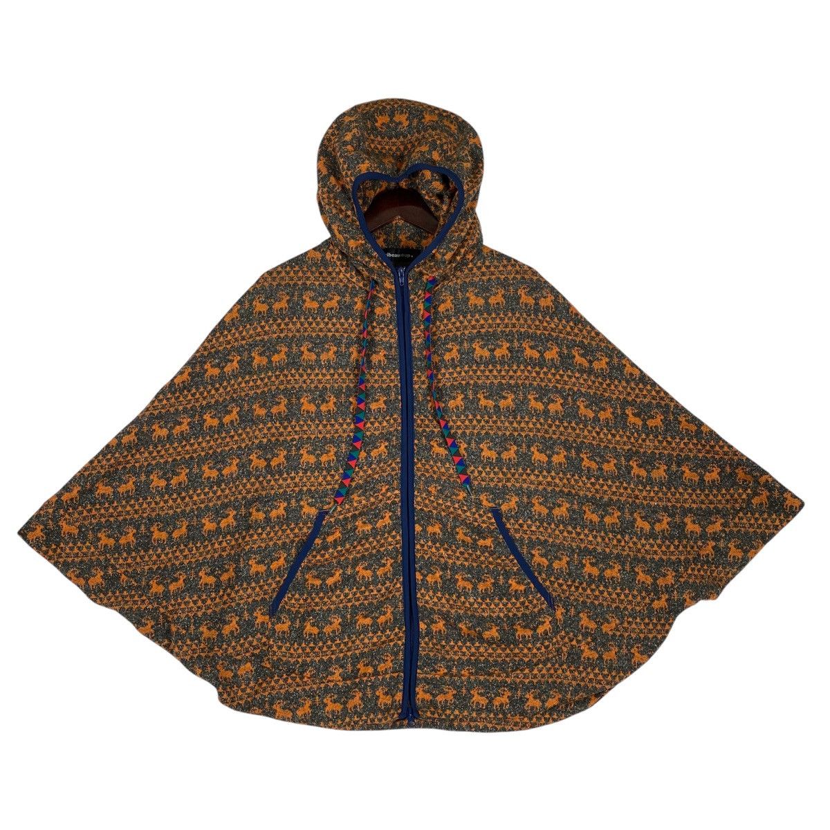 mercibeaucoup Mercibeaucoup, Japan Designer Jealou-Sika Deer Knit Poncho Size L / US 10 / IT 46 - 12 Thumbnail