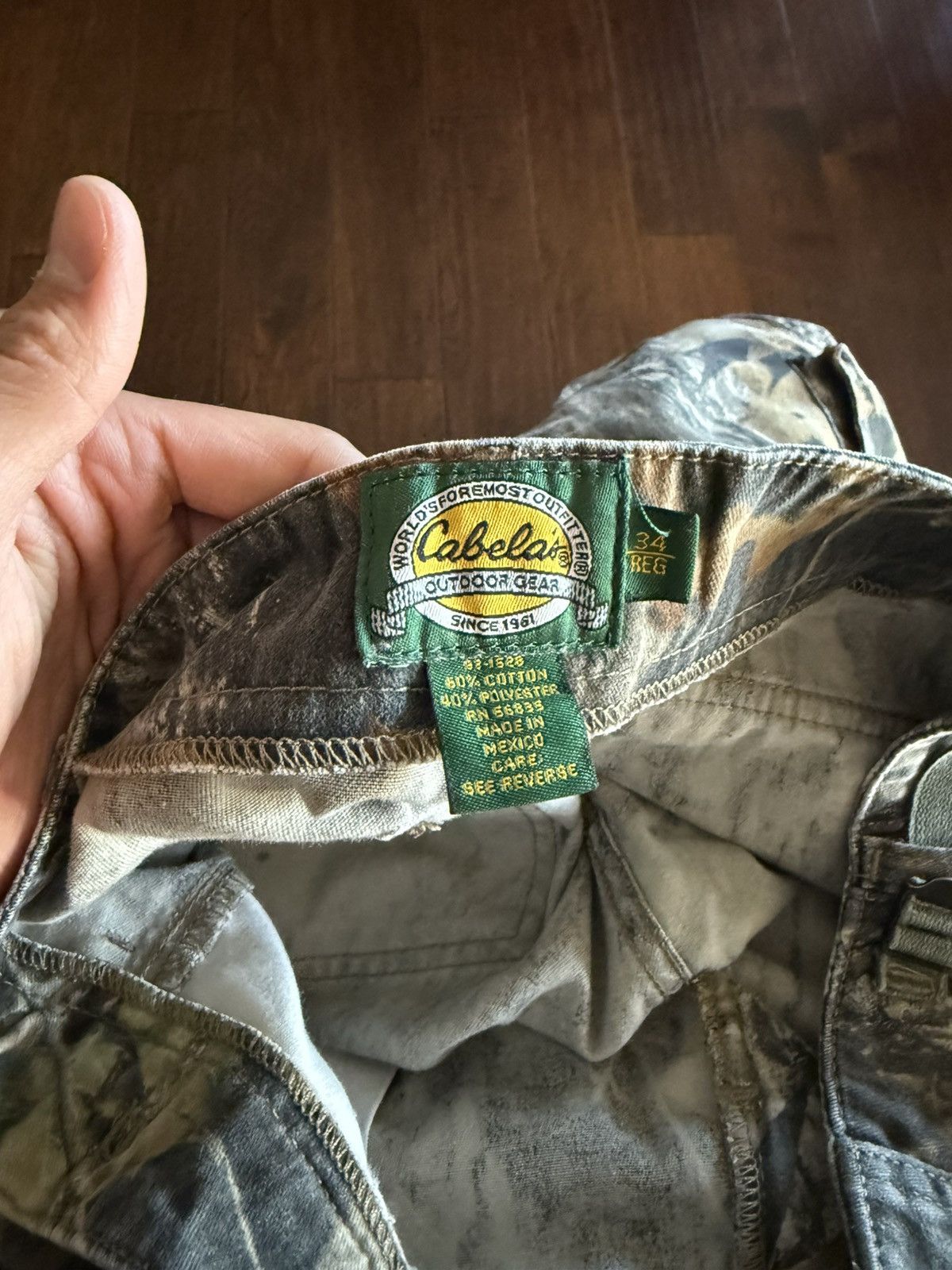 Cabelas Camo Cargo Pants Size US 33 - 3 Thumbnail