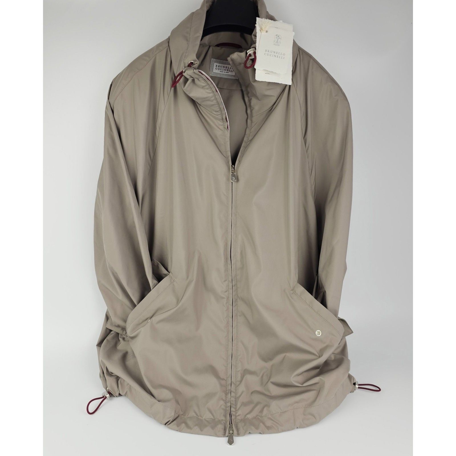 Brunello Cucinelli BRUNELLO CUCINELLI $3350 Gray Fabric Jacket New & Authentic Size US L / EU 52-54 / 3 - 1 Thumbnail