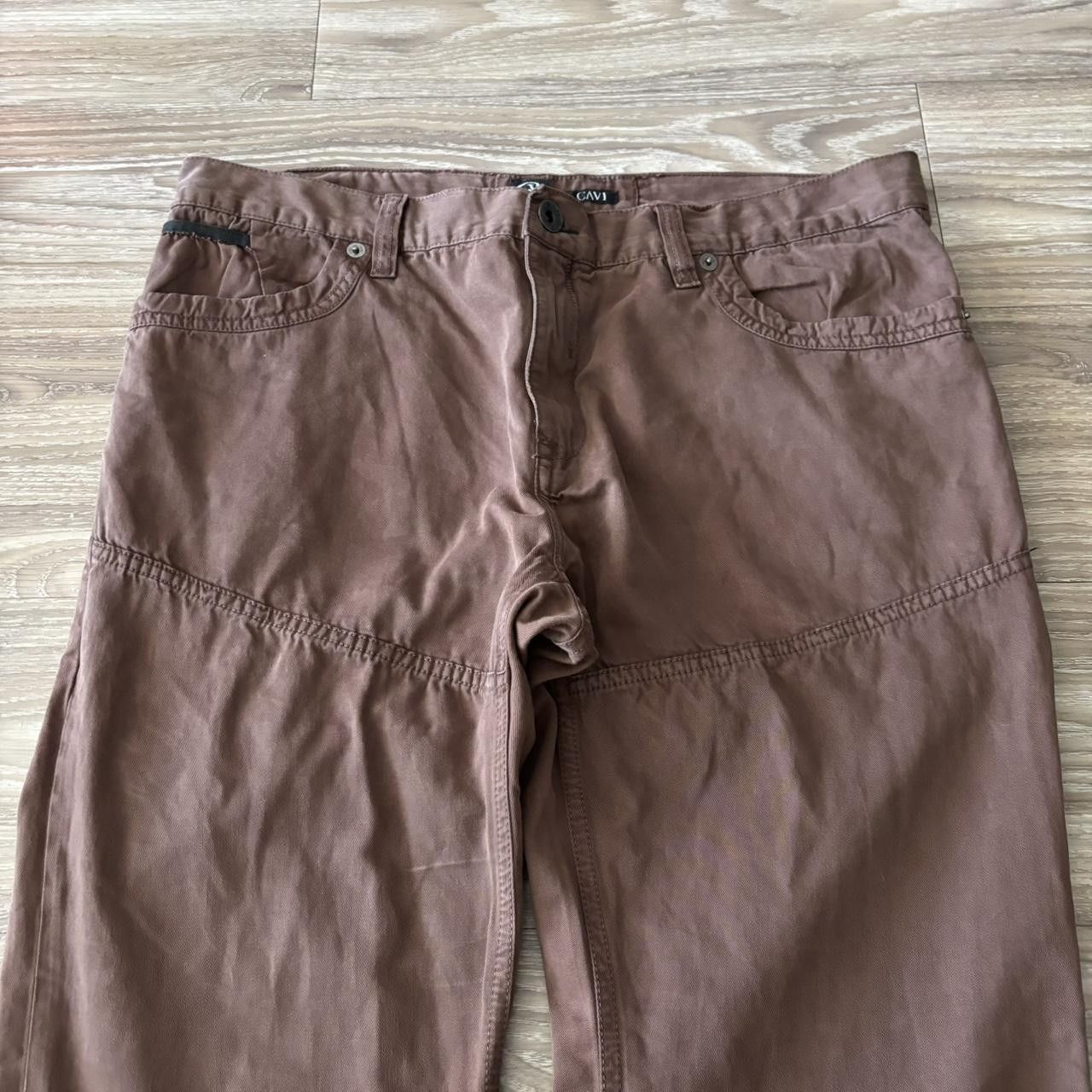 Japanese Brand Crazy Vintage Y2K/2000s Baggy Brown Skater Casual Pants! 36x31 Size US 36 / EU 52 - 5 Thumbnail