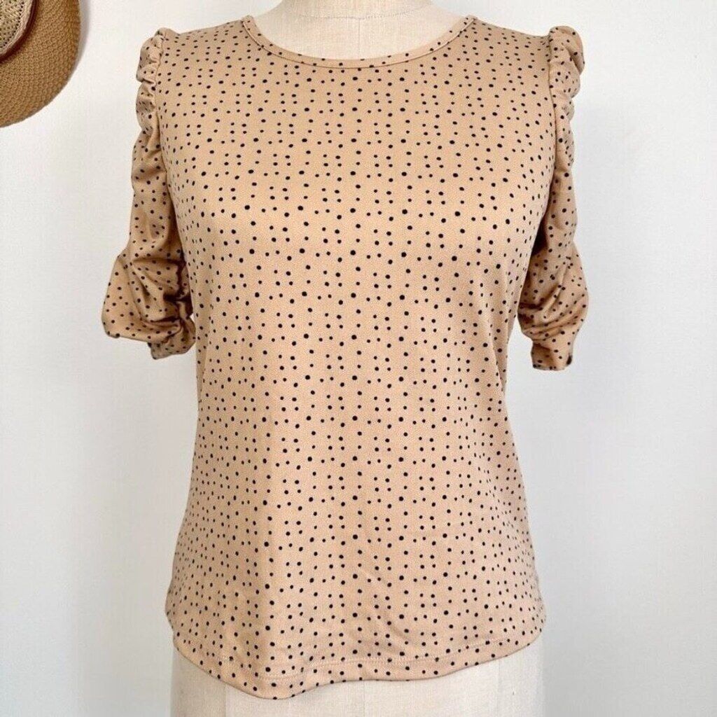 Other Jules & Leopold Womens Half Sleeve Ruched Top Small Pink New Size S / US 4 / IT 40 - 2 Thumbnail