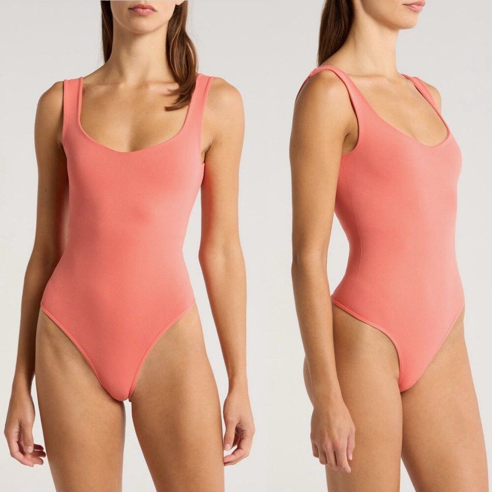 Free People NWT New Free People Clean Lines Papaya Bodysuit Size M/L Size M / US 6-8 / IT 42-44 - 2 Thumbnail
