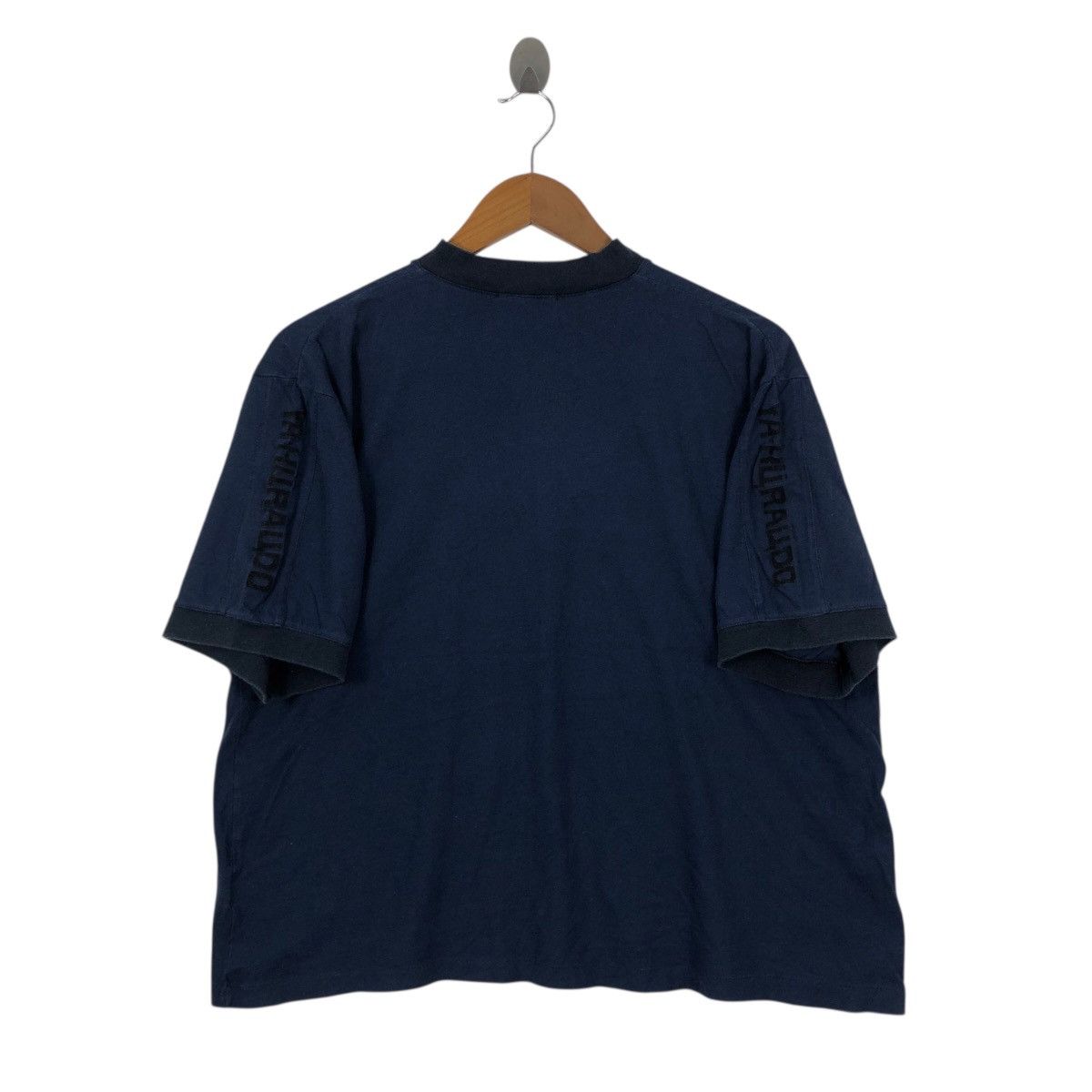 Vintage Vintage 80s YA-KURAUDO T-Shirt Big Logo Half Zipper Vintage Size US L / EU 52-54 / 3 - 4 Thumbnail
