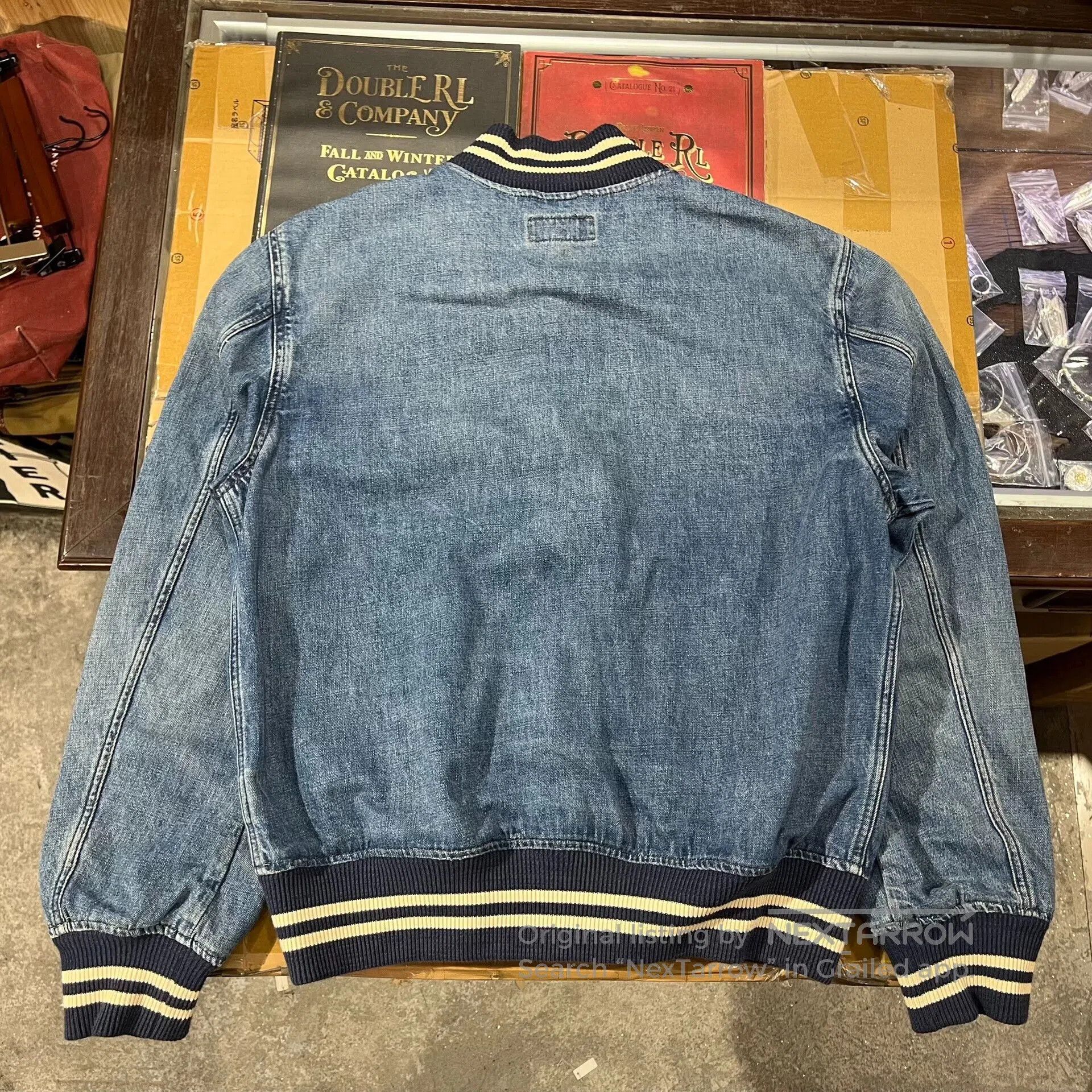 RRL Ralph Lauren Double RL Ralph Lauren Denim Baseball Jacket. Size US M / EU 48-50 / 2 - 3 Thumbnail