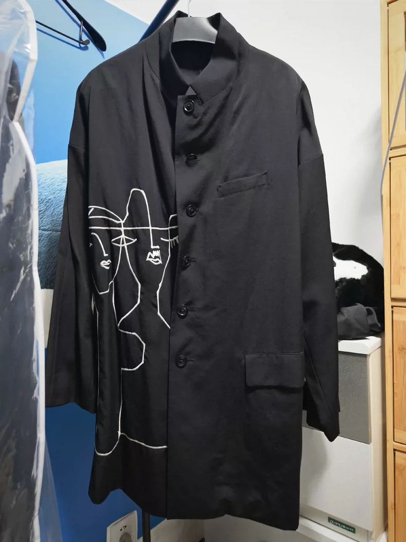 Yohji Yamamoto Yohji Yamamoto size 3 16 awrie raglan sleeve blazer 2505-N Size 36R - 2 Thumbnail