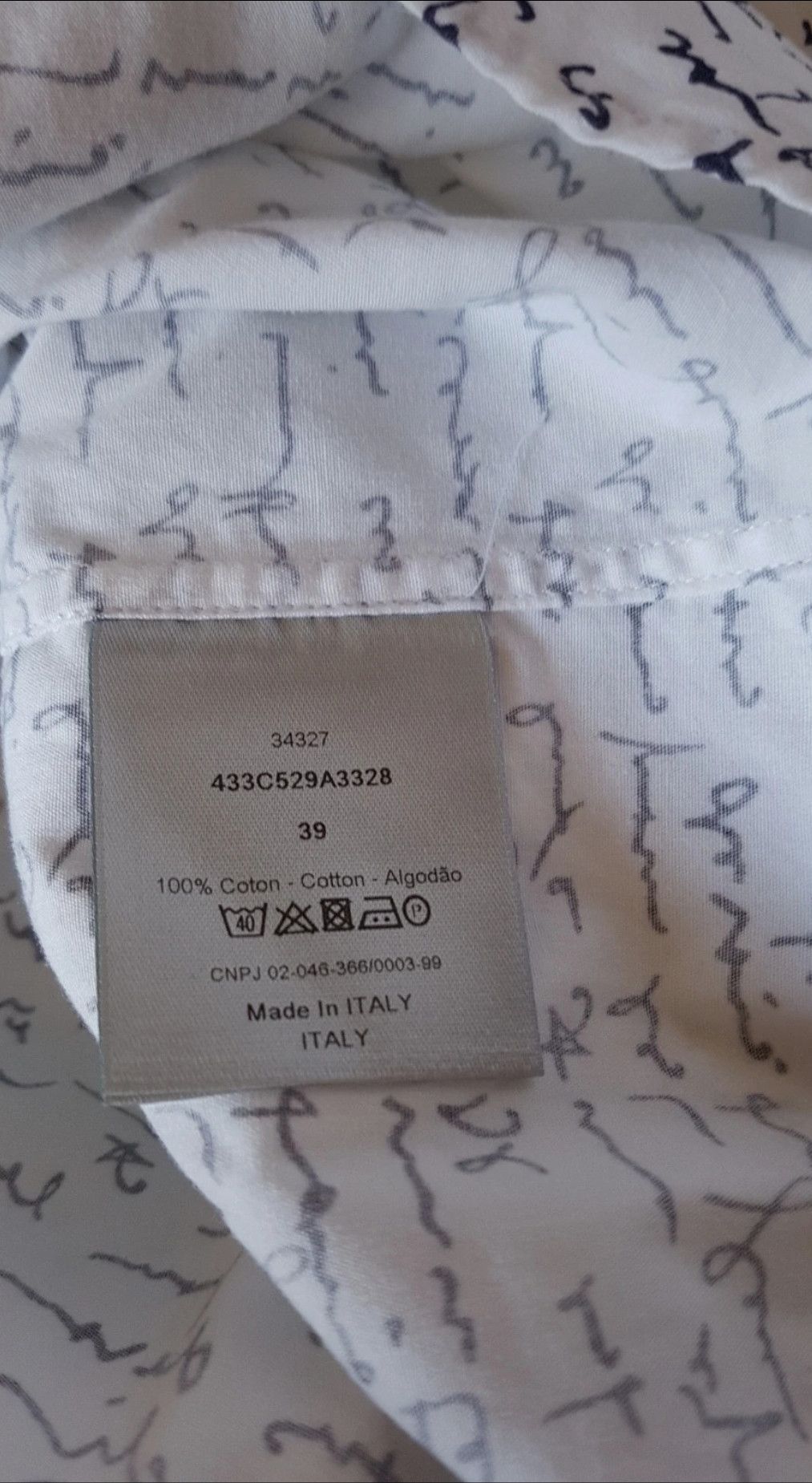 Dior Dior HOMME SS15 Script shirt Size US M / EU 48-50 / 2 - 4 Thumbnail