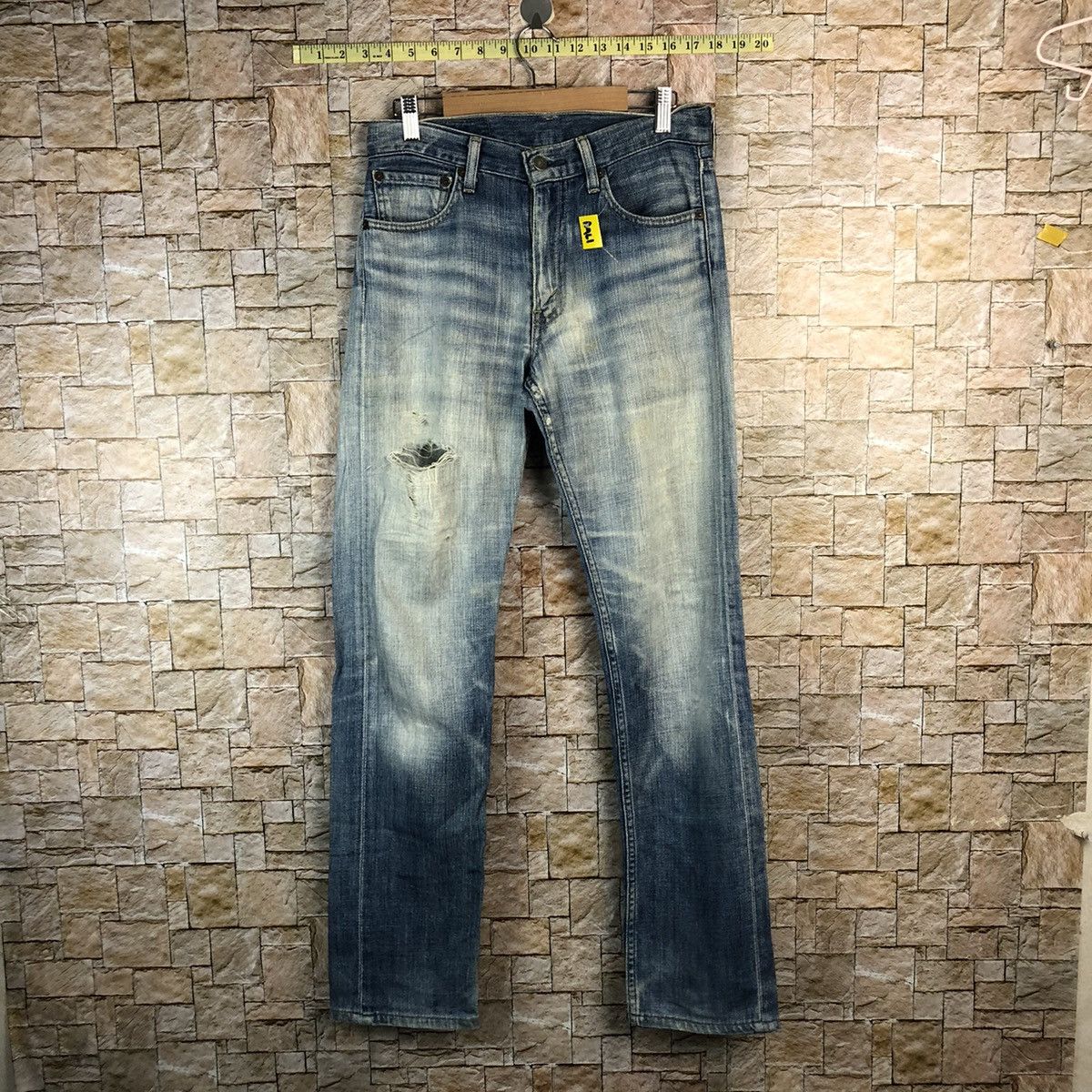 Levi's Levis Blue Distressed faded Denim Pants #A961 Size US 29 - 1 Thumbnail