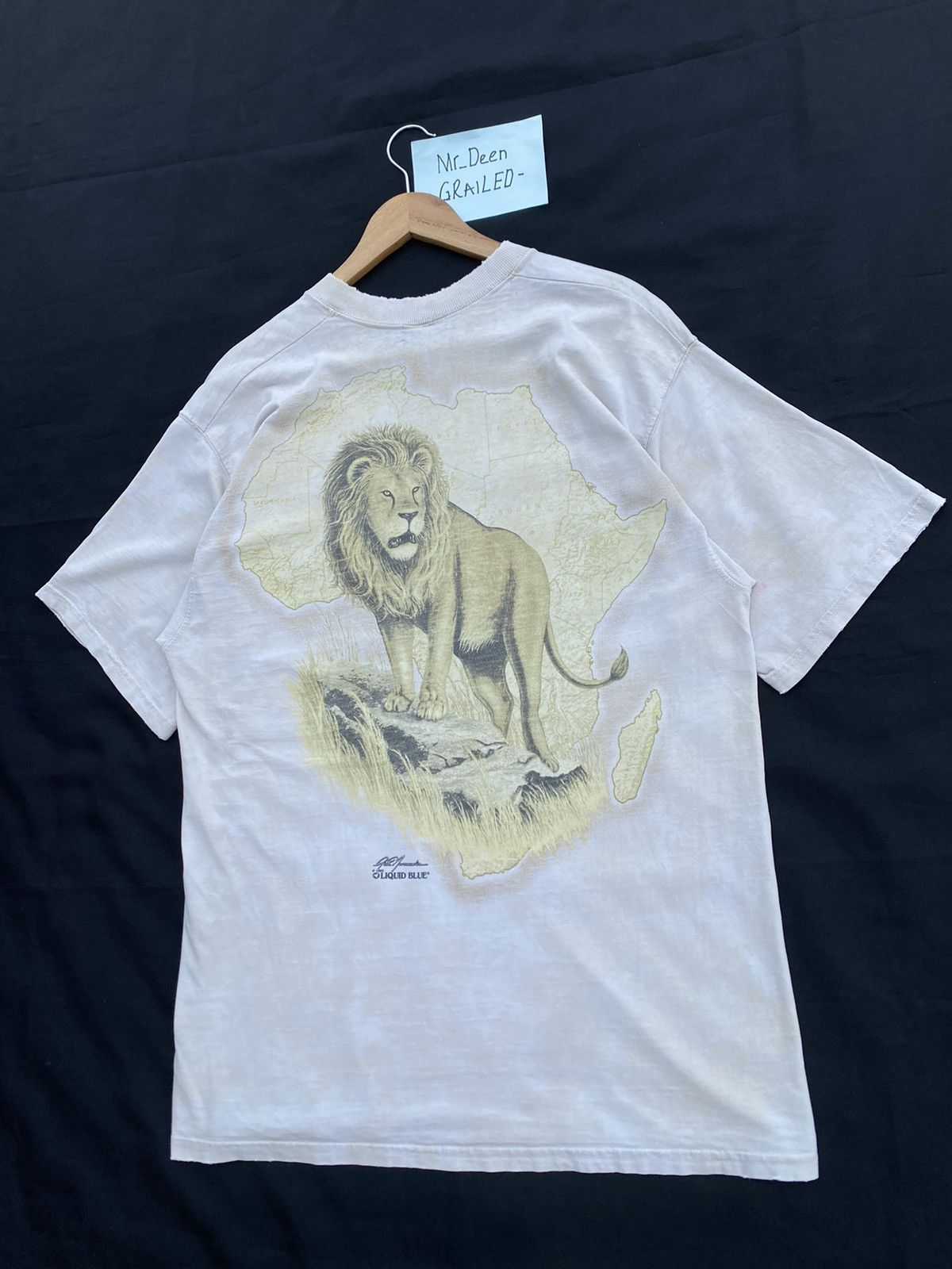 Liquid Blue Rare Vintage Liquid Blue Lion Head Printed Tshirt Size US L / EU 52-54 / 3 - 21 Thumbnail