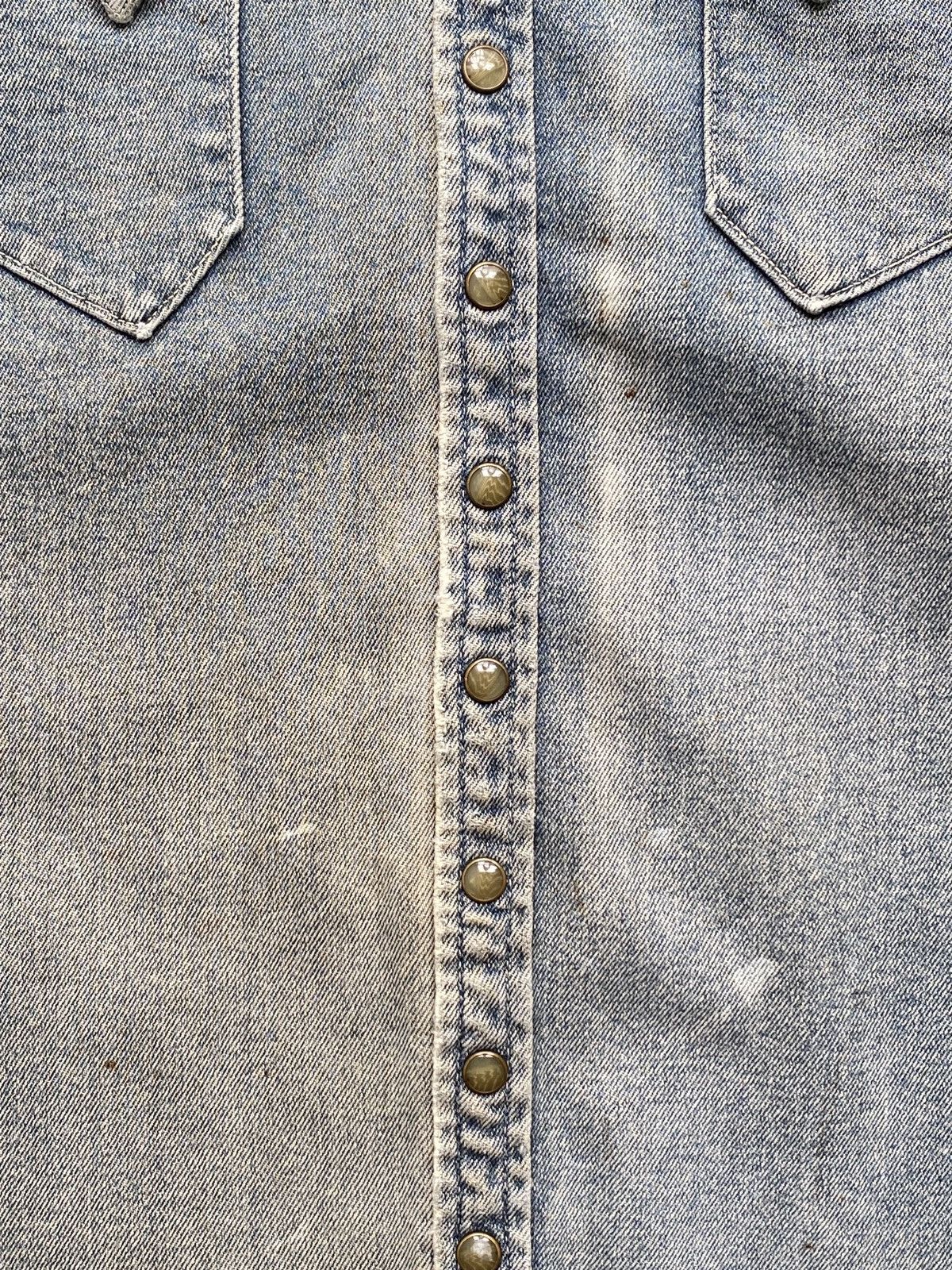 If Six Was Nine 2000s Distressed Led Rechwe LGB Style Denim Shirt Size US M / EU 48-50 / 2 - 5 Thumbnail