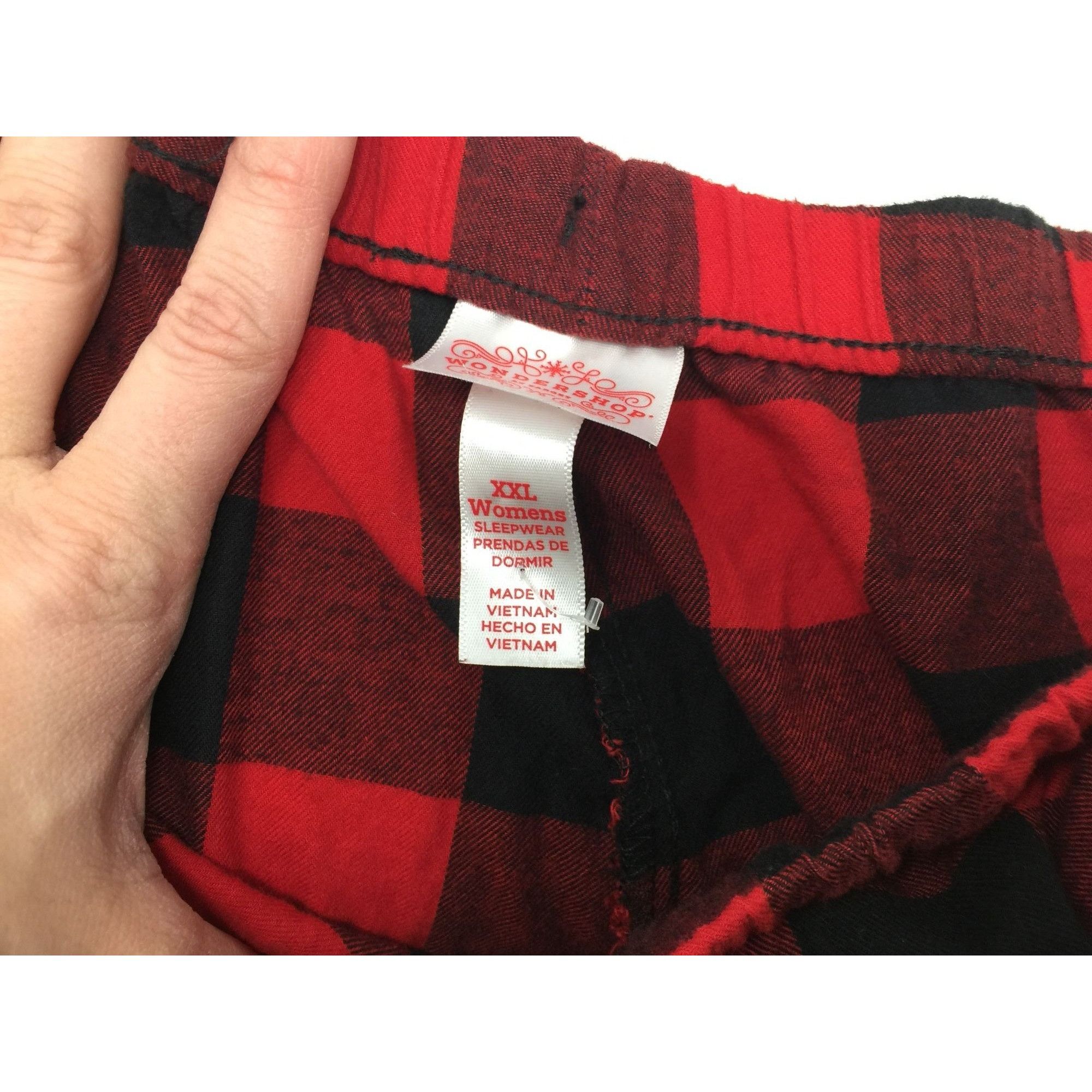 Other Womens Wondershop at Target Red/Black Plaid Matching Pajamas Size XXL / US 16-18 / IT 52-54 - 6 Thumbnail